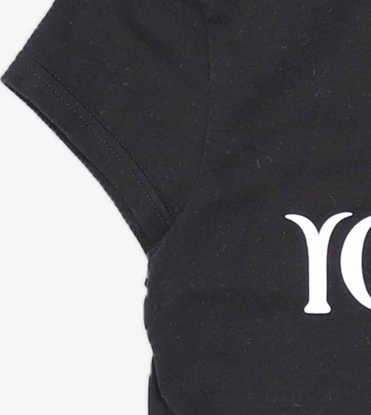 유희(YOUHEE) YOUHEE BIG LOGO CROP T-SHIRTS BLACK FREE