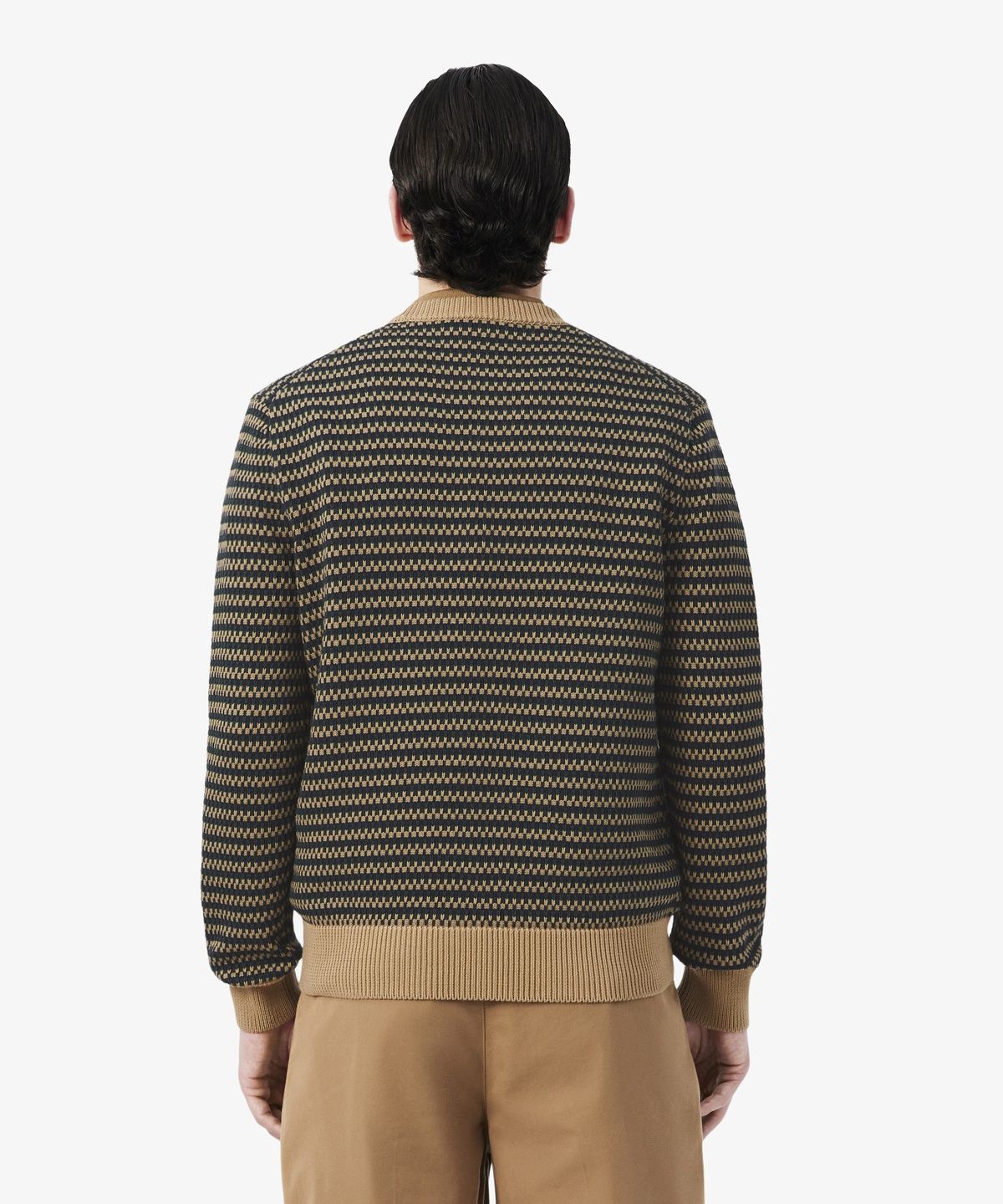 라코스테(LACOSTE) 남성 코튼 패턴 크루넥 풀오버 AH8569-56N XEI