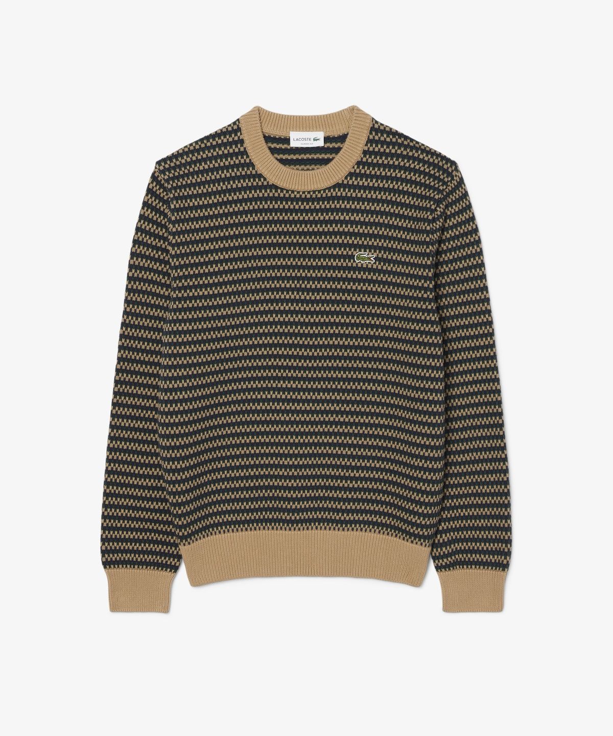 라코스테(LACOSTE) 남성 코튼 패턴 크루넥 풀오버 AH8569-56N XEI
