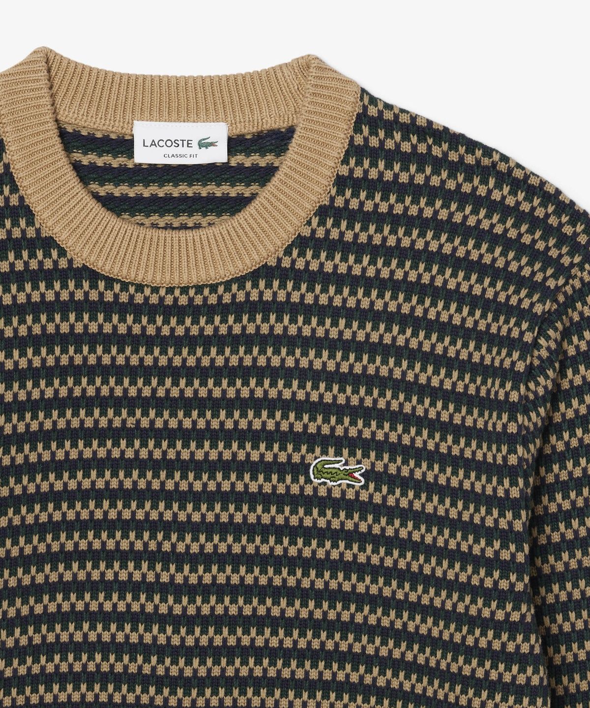 라코스테(LACOSTE) 남성 코튼 패턴 크루넥 풀오버 AH8569-56N XEI