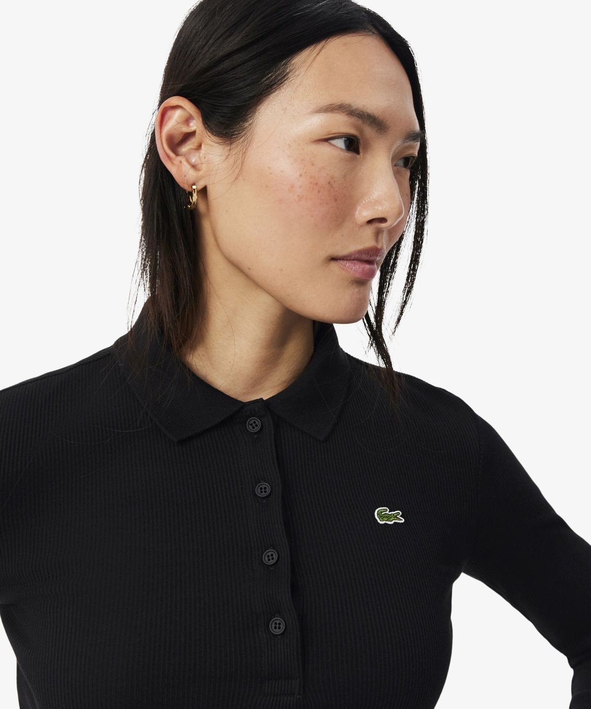 라코스테(LACOSTE) 여성 립조직 긴팔 폴로셔츠 DF5281-56N 031