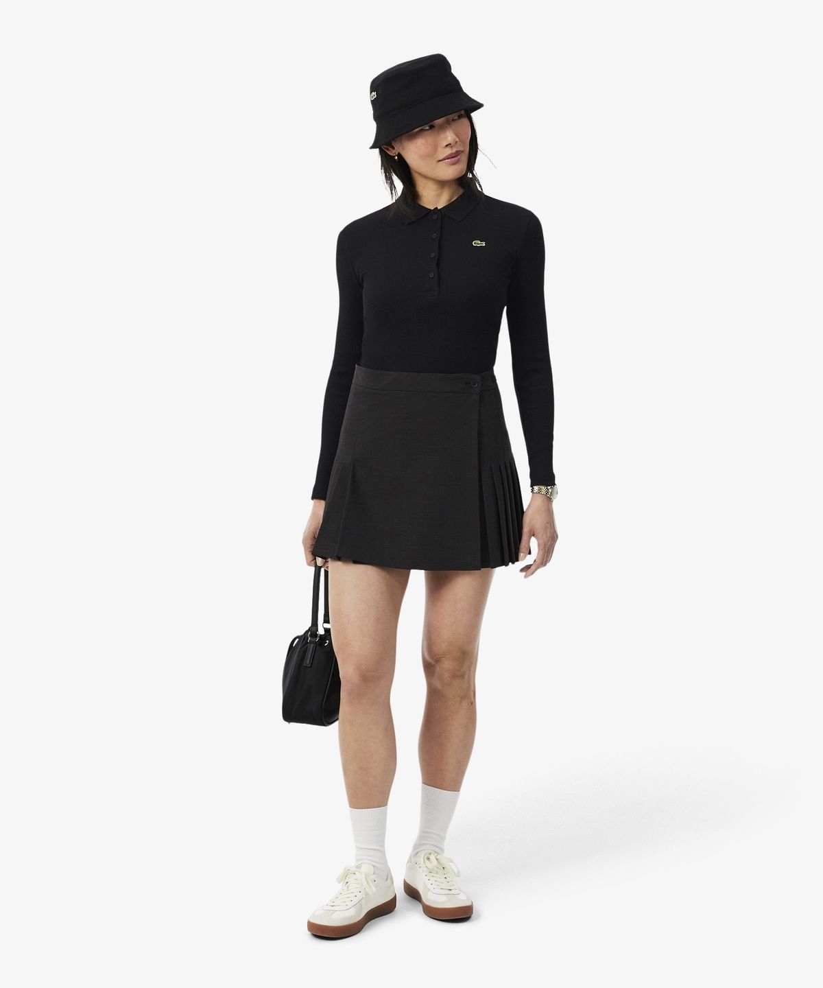 라코스테(LACOSTE) 여성 립조직 긴팔 폴로셔츠 DF5281-56N 031