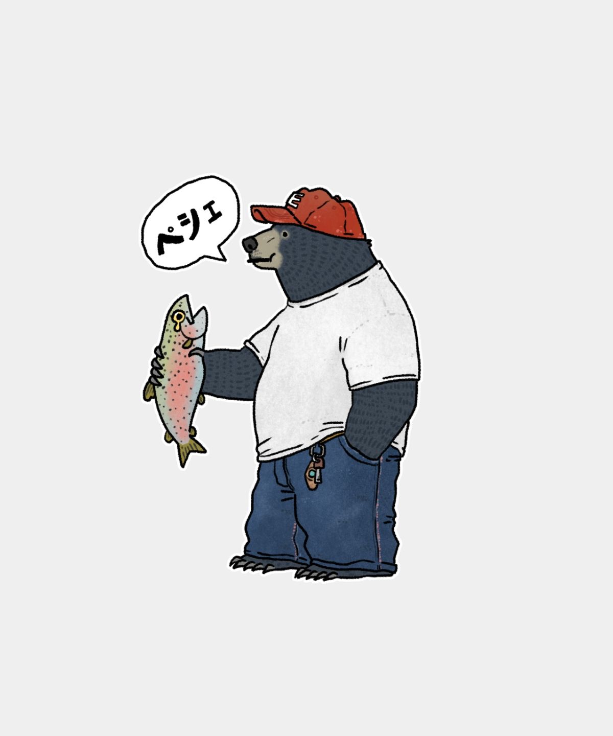 페셰(PESCE) 白(백) Heavy Cotton : Bear