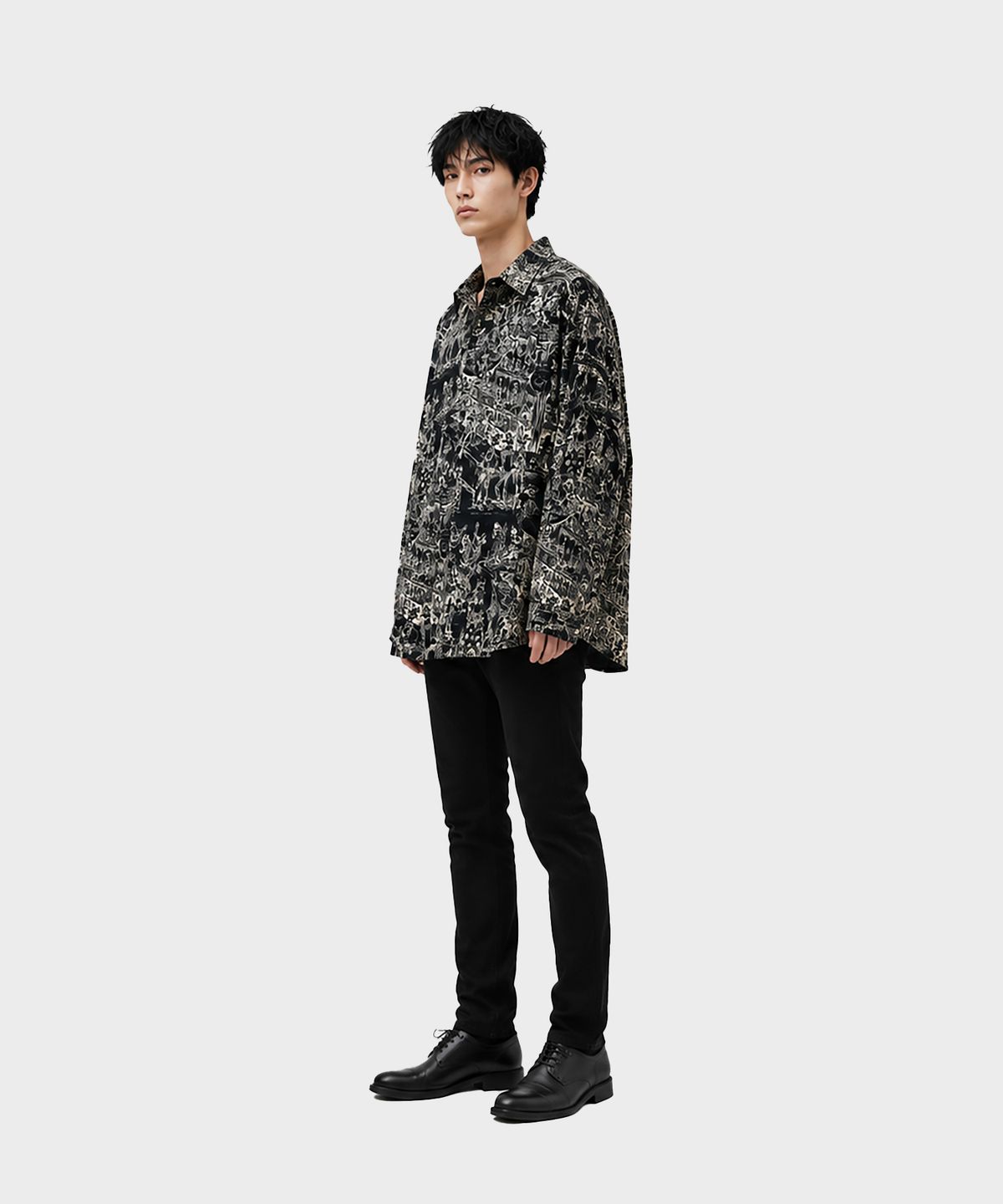 상민(SANGMIN) 스켈레톤 퍼레이드 셔츠