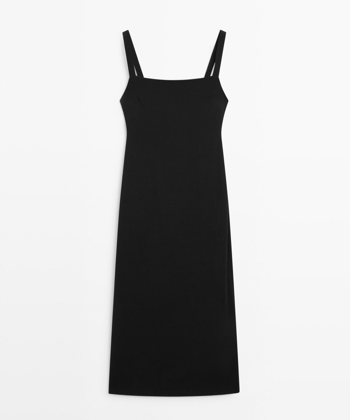 마시모두띠(MASSIMO DUTTI) 스트랩 미디 원피스