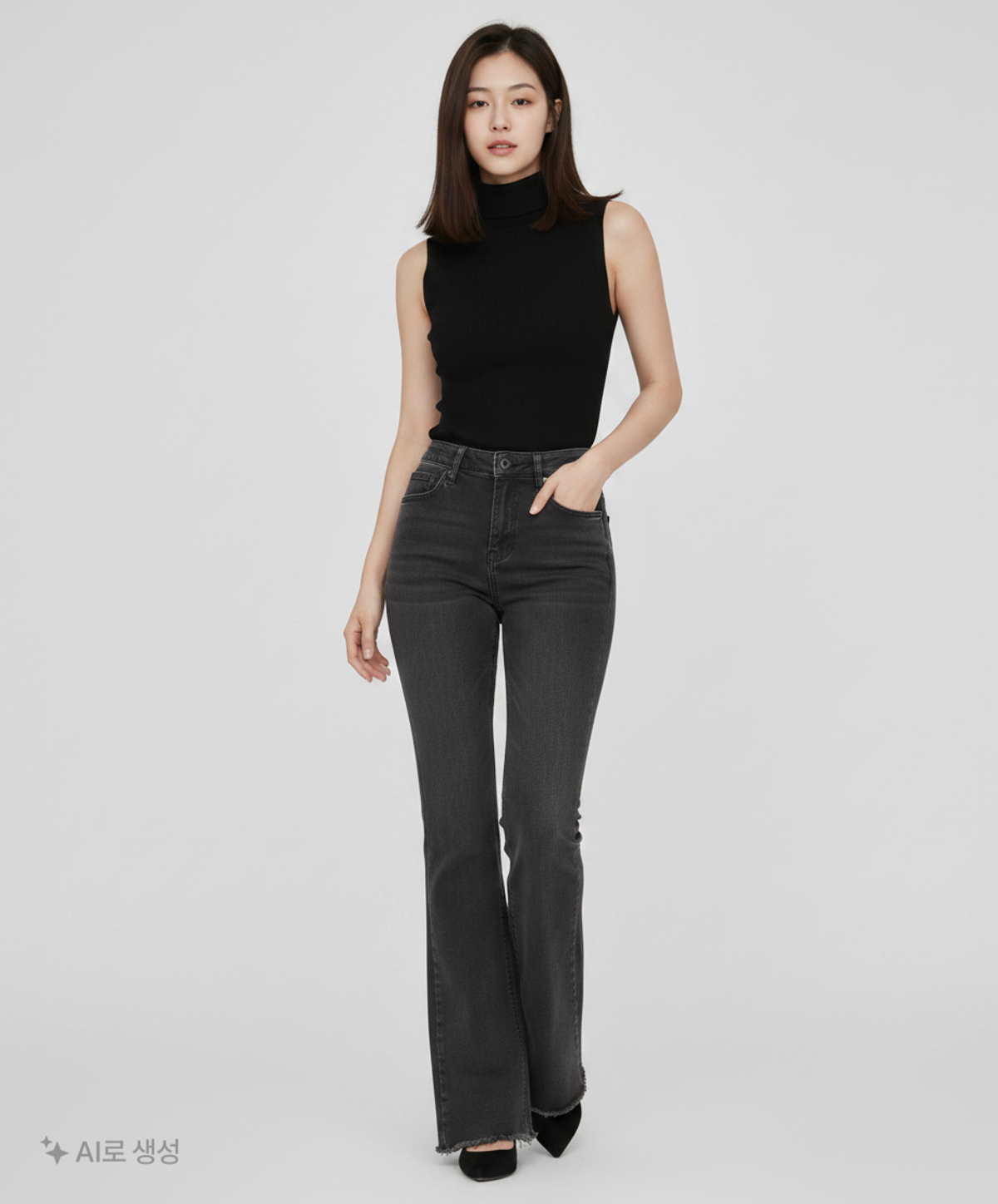 린(LYNN) 청/데님 팬츠 55