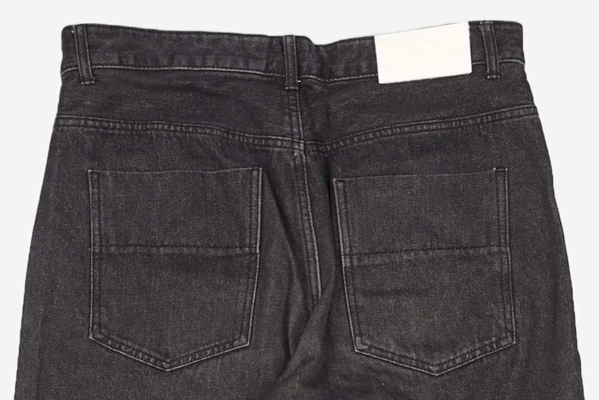 데케트(DECET) Mid Rise Wide Jeans DCPT027AshBlack 34