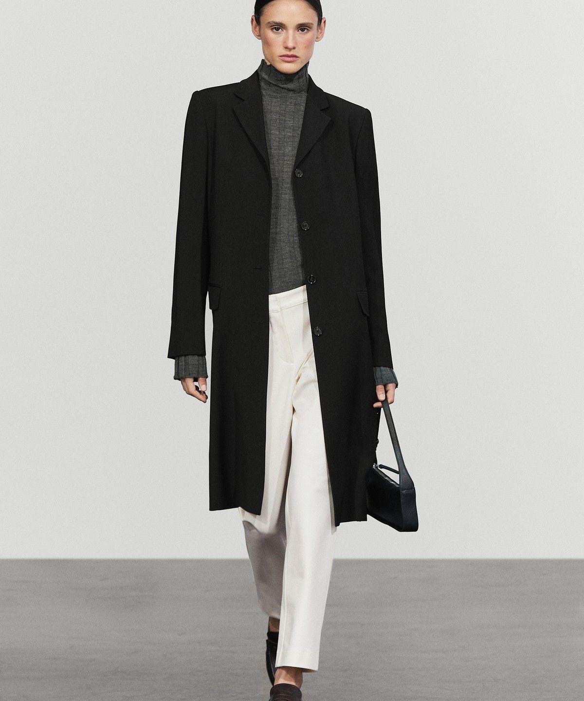 마시모두띠(MASSIMO DUTTI) 울 혼방 코트