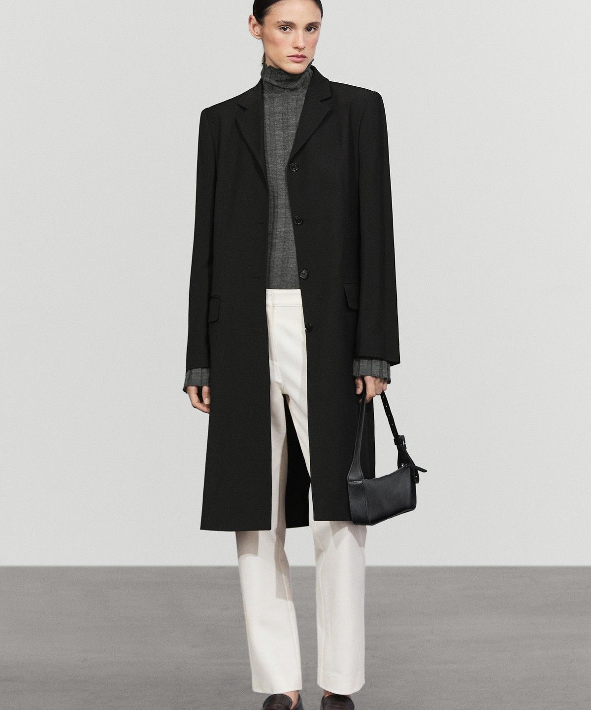 마시모두띠(MASSIMO DUTTI) 울 혼방 코트