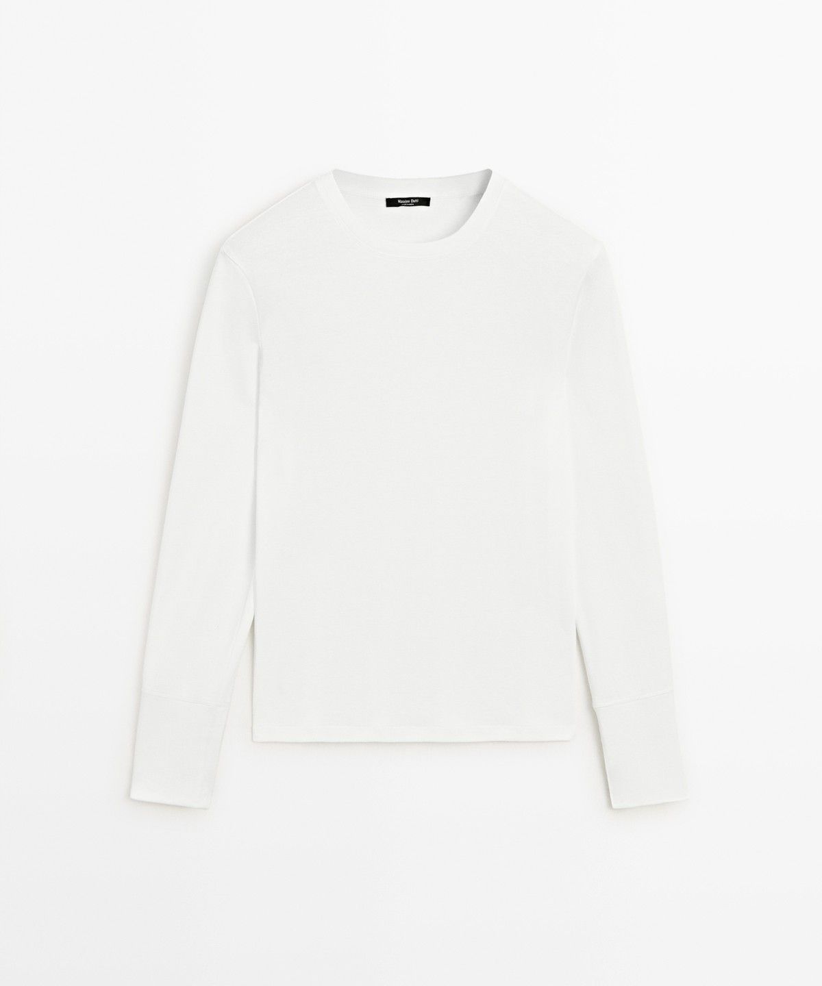 마시모두띠(MASSIMO DUTTI) 100% 코튼 긴소매 티셔츠