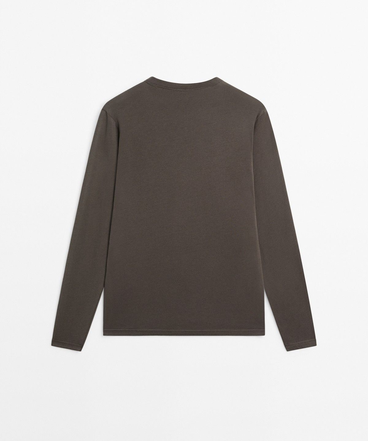 마시모두띠(MASSIMO DUTTI) 100% 코튼 긴소매 티셔츠