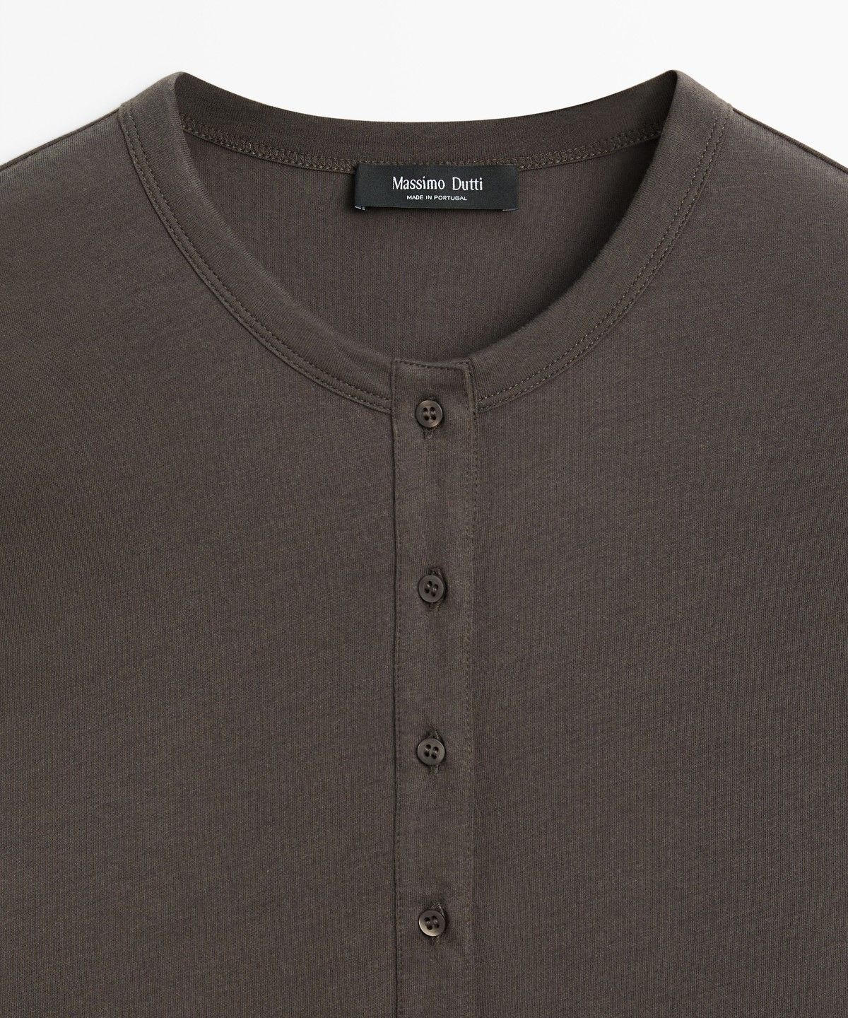 마시모두띠(MASSIMO DUTTI) 100% 코튼 긴소매 티셔츠