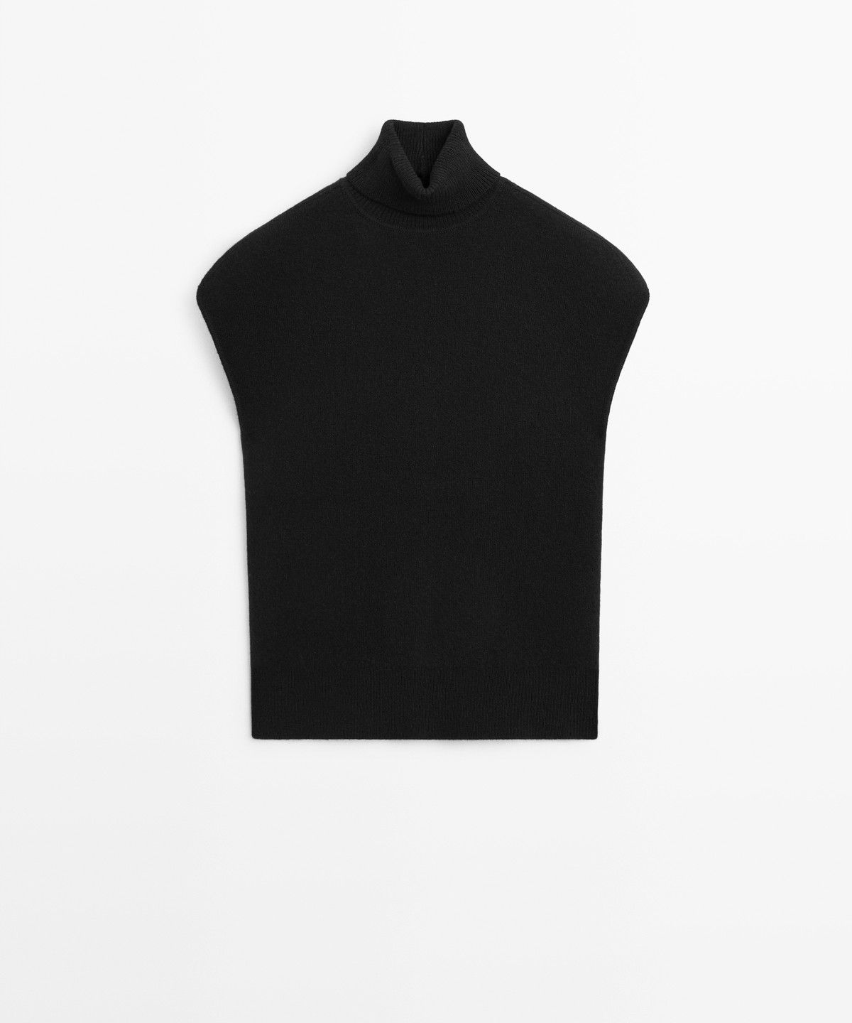 마시모두띠(MASSIMO DUTTI) 슬릿 디테일 니트 케이프