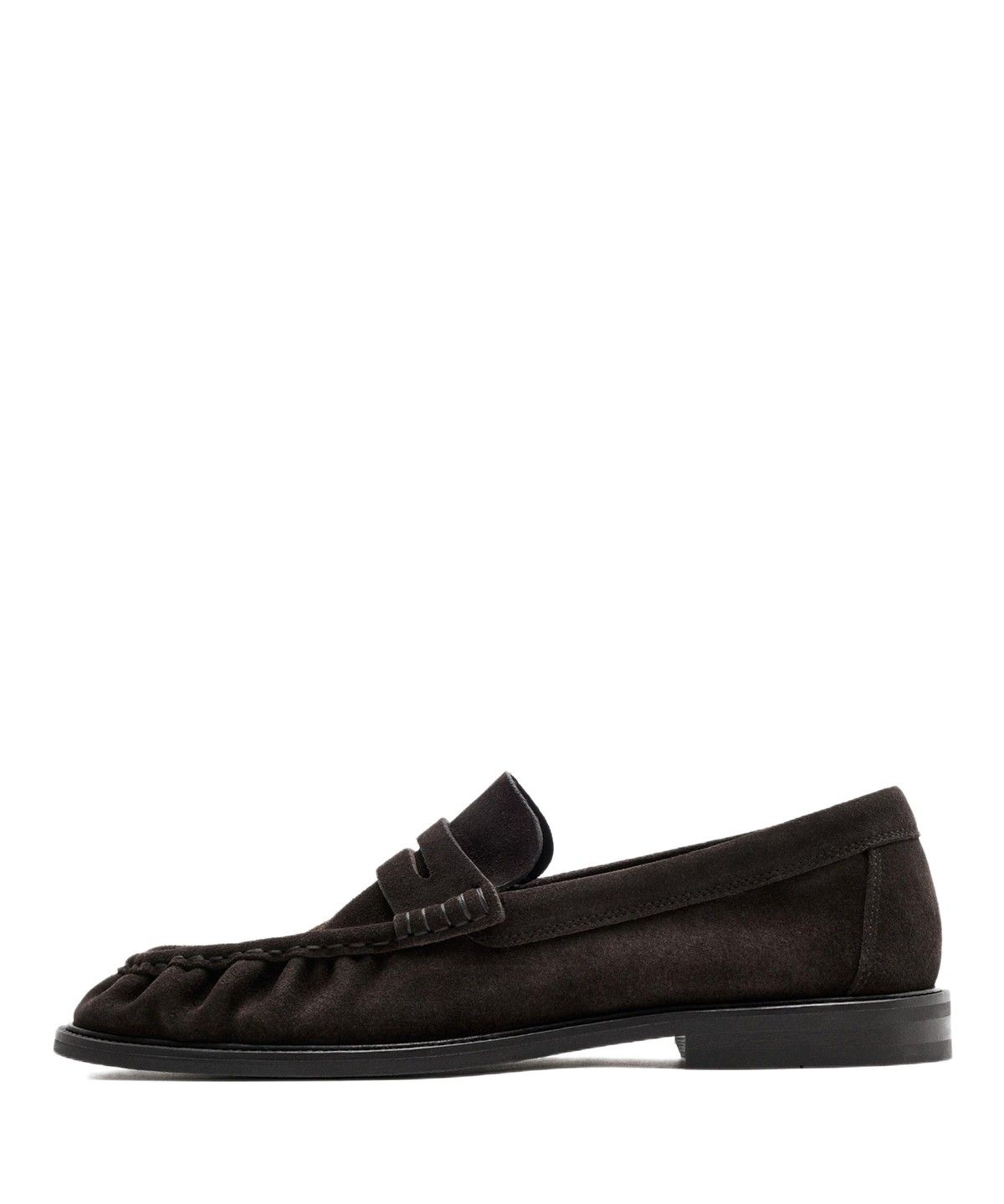 마시모두띠(MASSIMO DUTTI) 스플릿 스웨이드 셔링 로퍼
