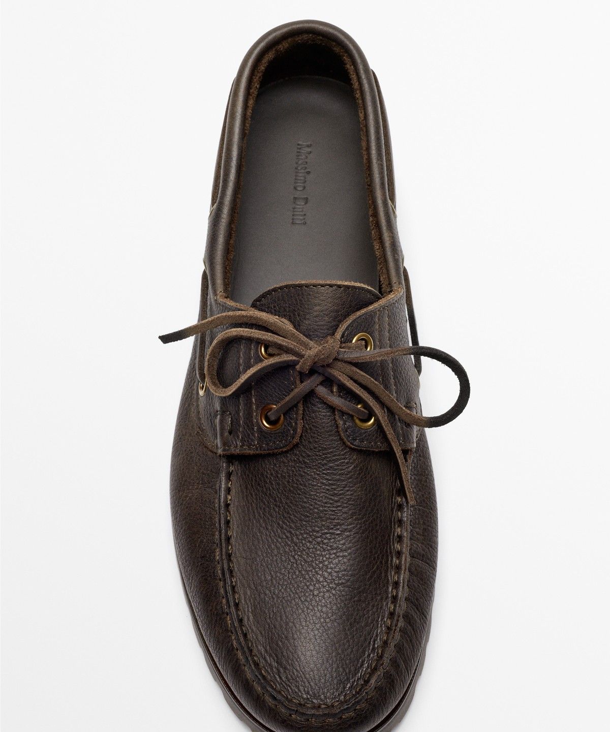 마시모두띠(MASSIMO DUTTI) 나파 가죽 보트 슈즈