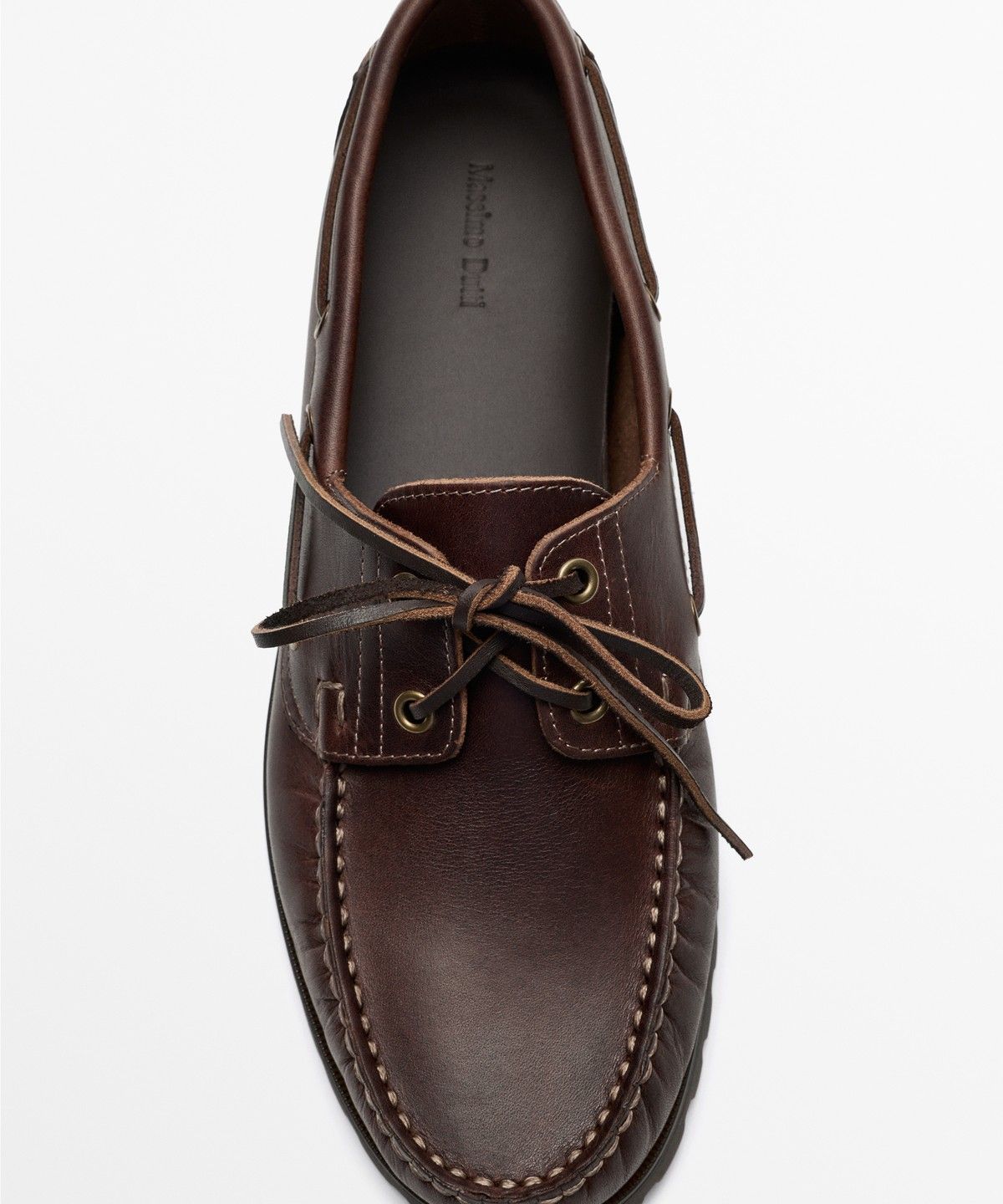 마시모두띠(MASSIMO DUTTI) 나파 가죽 보트 슈즈