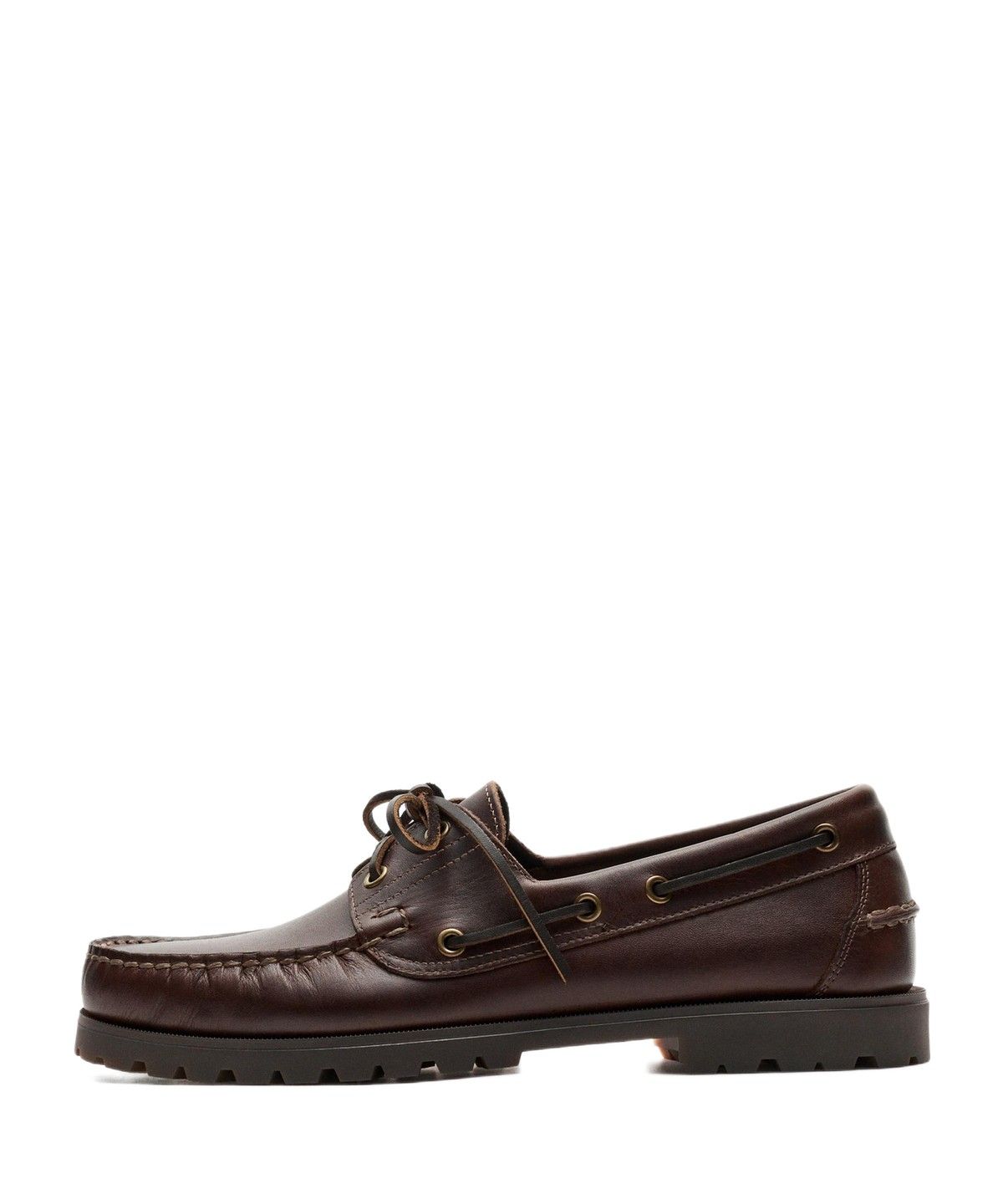 마시모두띠(MASSIMO DUTTI) 나파 가죽 보트 슈즈