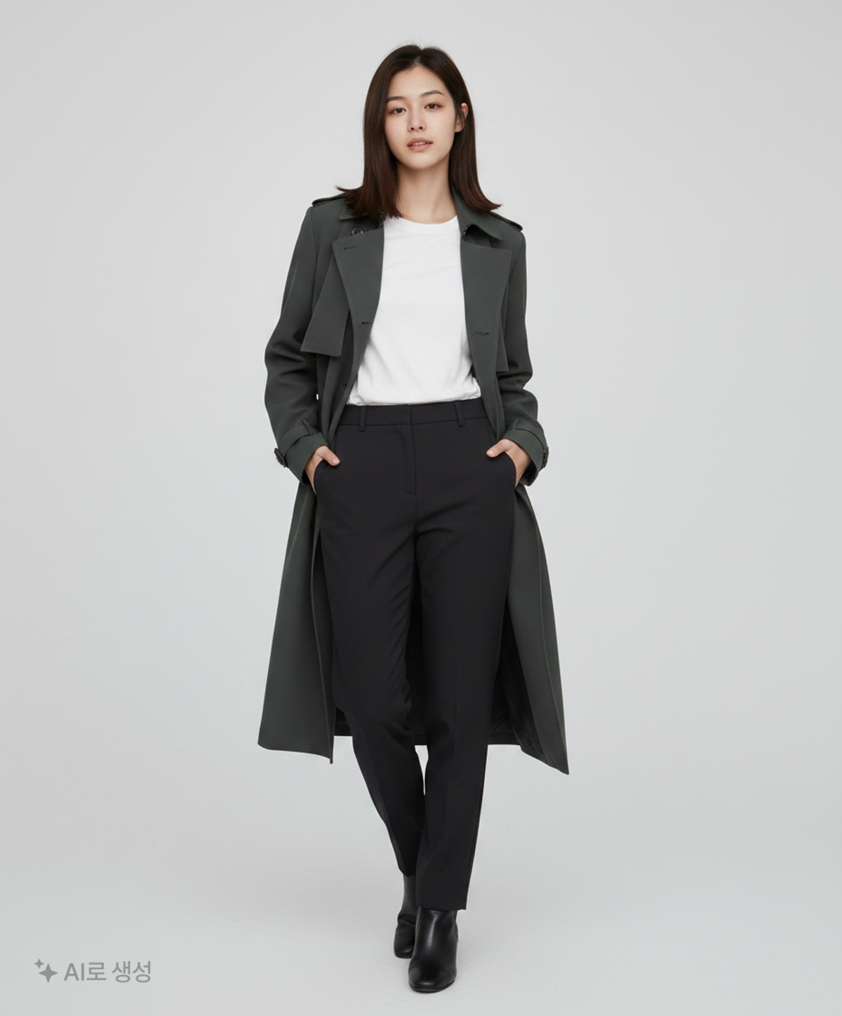 아나카프리(ANA CAPRI) 봄 가을 코트 S