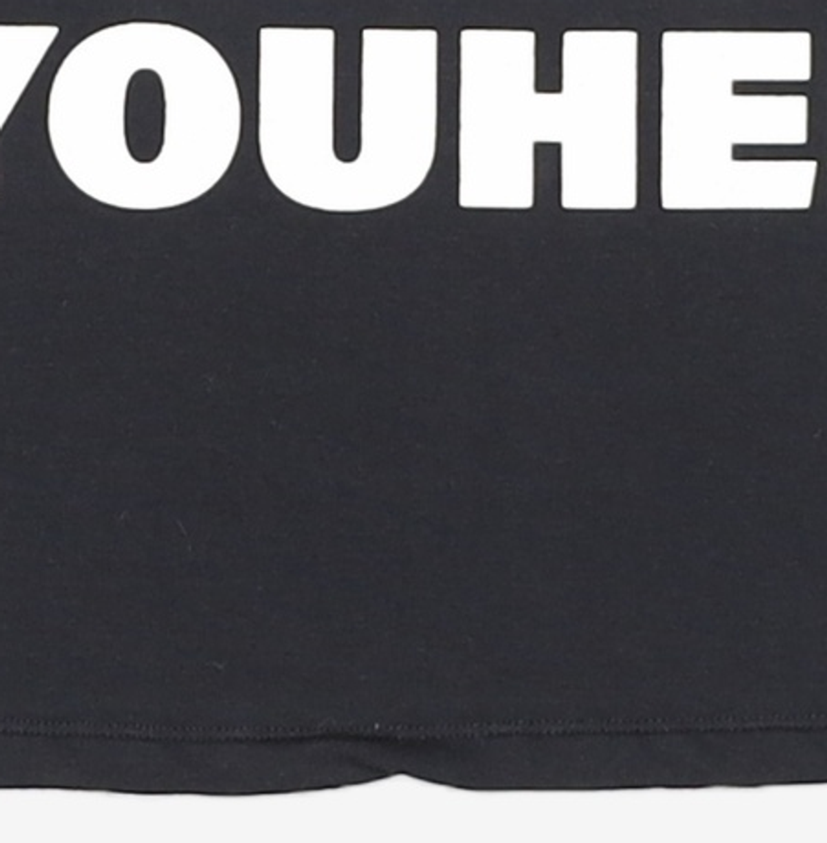 유희(YOUHEE) LETTERING T-SHIRT BLACK FREE