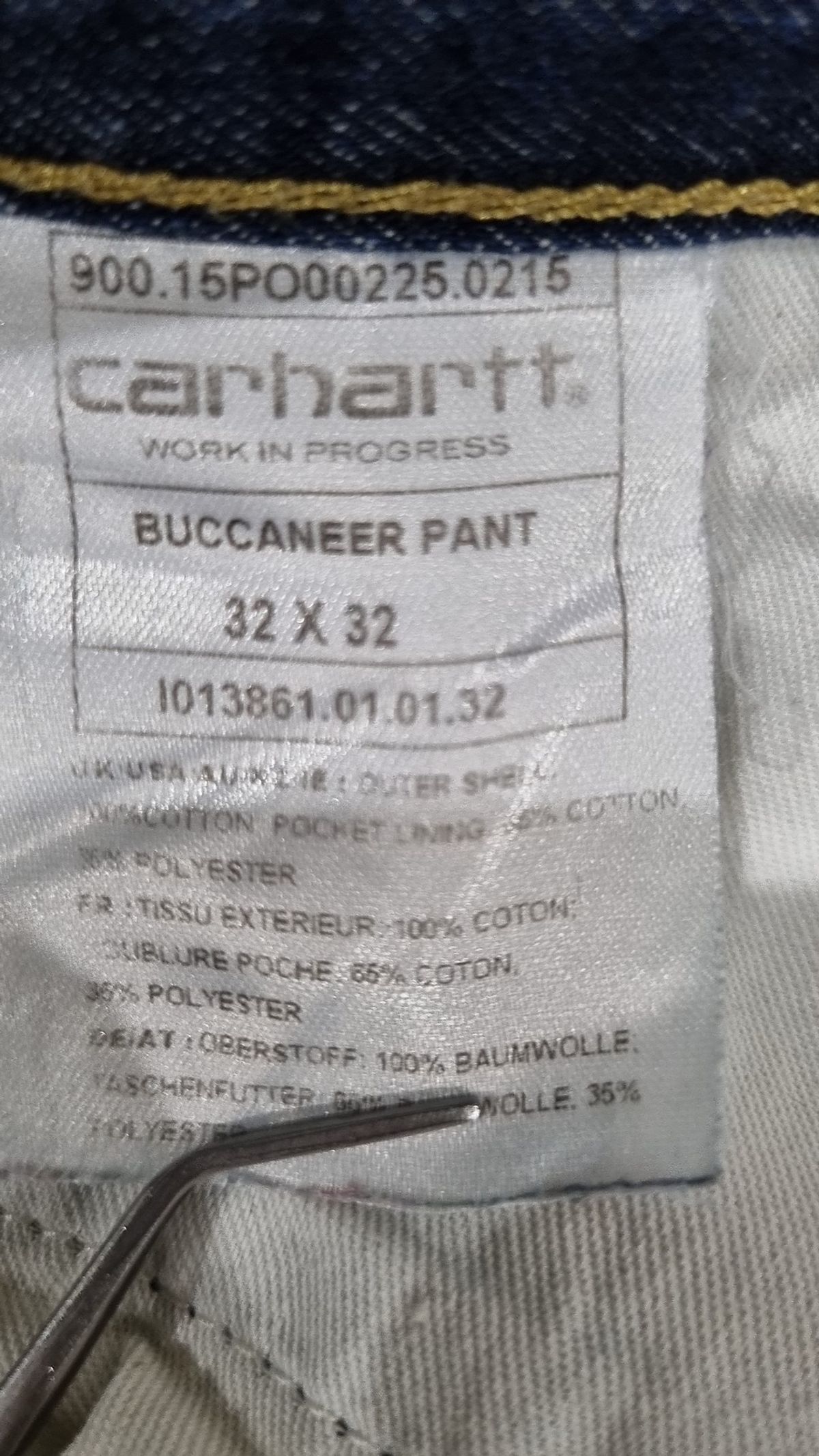 칼하트WIP(CARHARTT WIP) 청/데님 팬츠 32