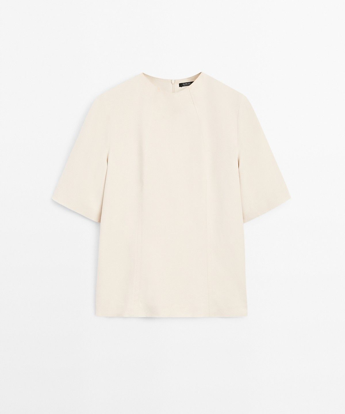 마시모두띠(MASSIMO DUTTI) 엘보 슬리브 플루이드 탑