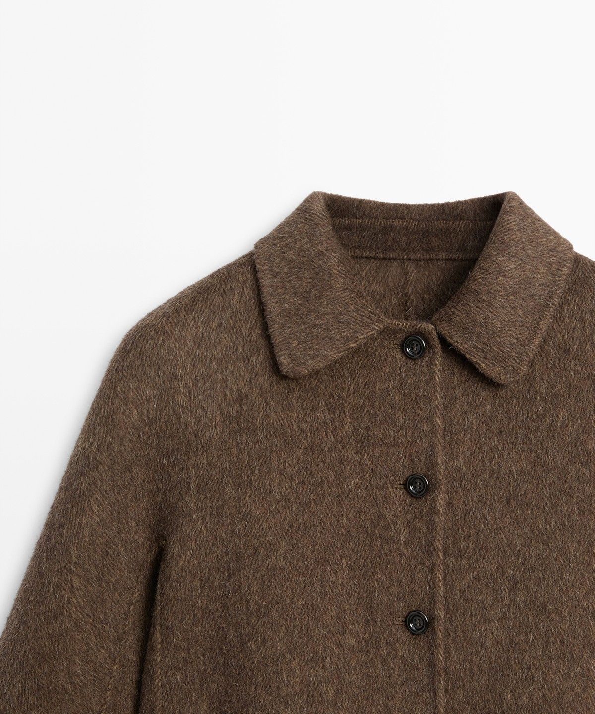 마시모두띠(MASSIMO DUTTI) 버튼 디테일 쇼트 코트