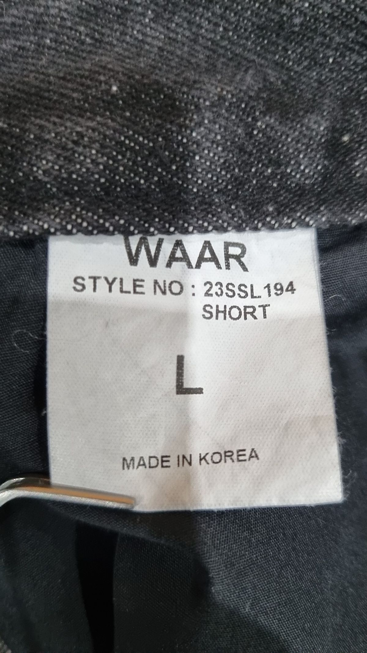 와르(WAAR) 청/데님 팬츠 L