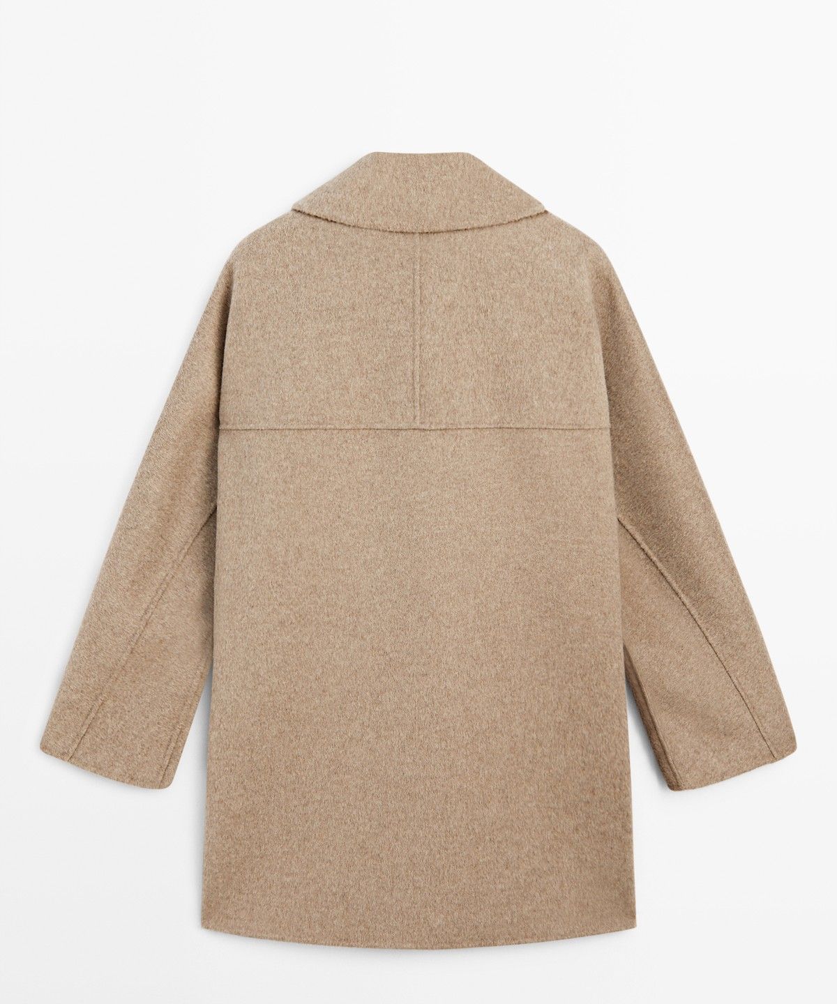 마시모두띠(MASSIMO DUTTI) 멜란지 칼라 디테일 코트