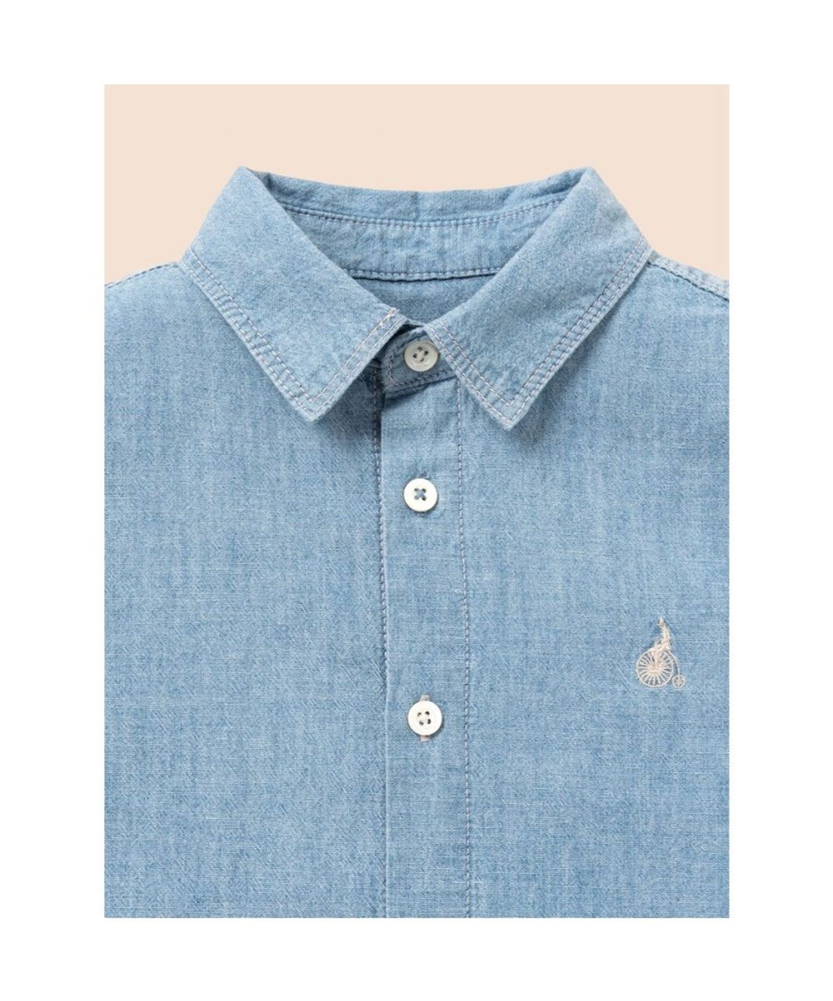 빈폴 키즈(BEANPOLE KIDS) [Essential] 데님 셔츠  스카이 블루 (BI6864UE1Q)