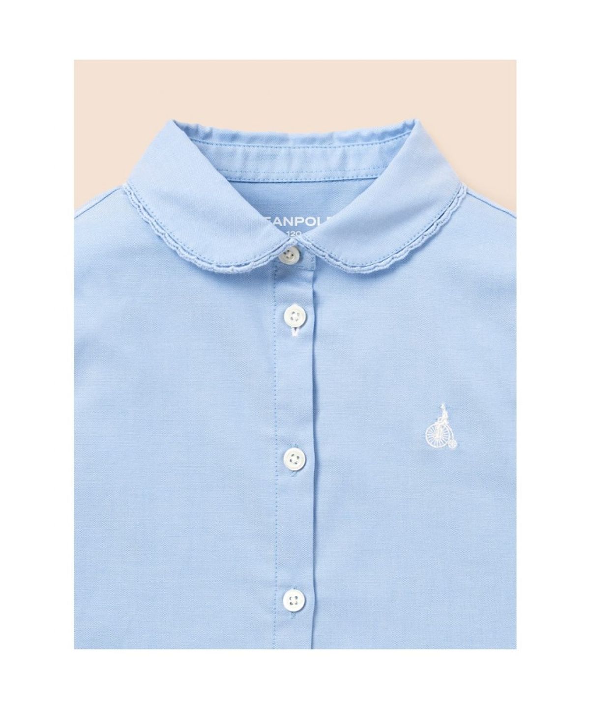 빈폴 키즈(BEANPOLE KIDS) 여아 클래식 옥스포드 블라우스형 셔츠  스카이 블루 (BI6864G01Q)