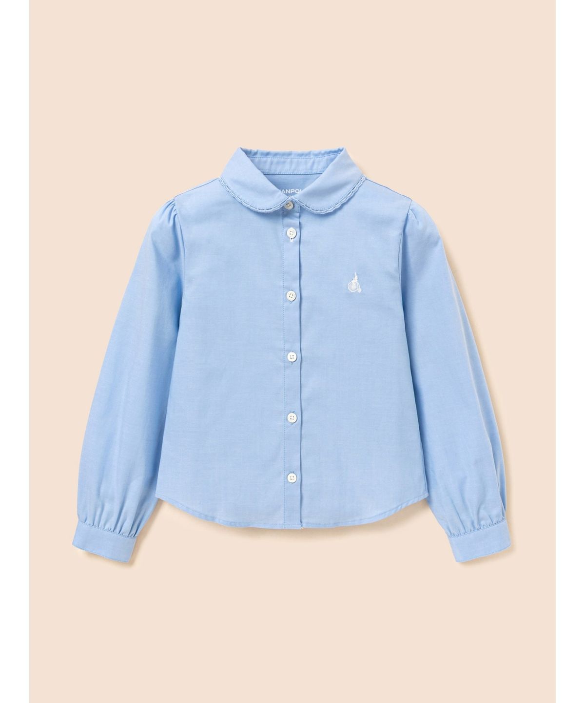 빈폴 키즈(BEANPOLE KIDS) 여아 클래식 옥스포드 블라우스형 셔츠  스카이 블루 (BI6864G01Q)