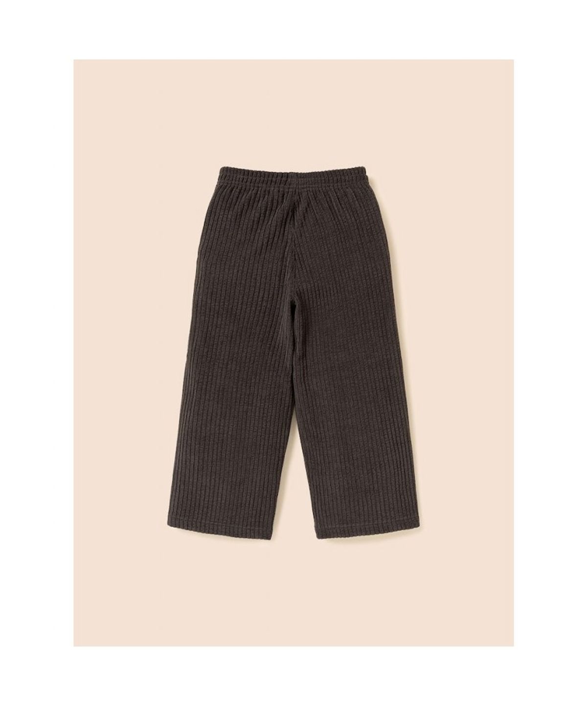 빈폴 키즈(BEANPOLE KIDS) 여아 소프트 골지 세미 와이드 팬츠  브라운 (BI6821G03D)