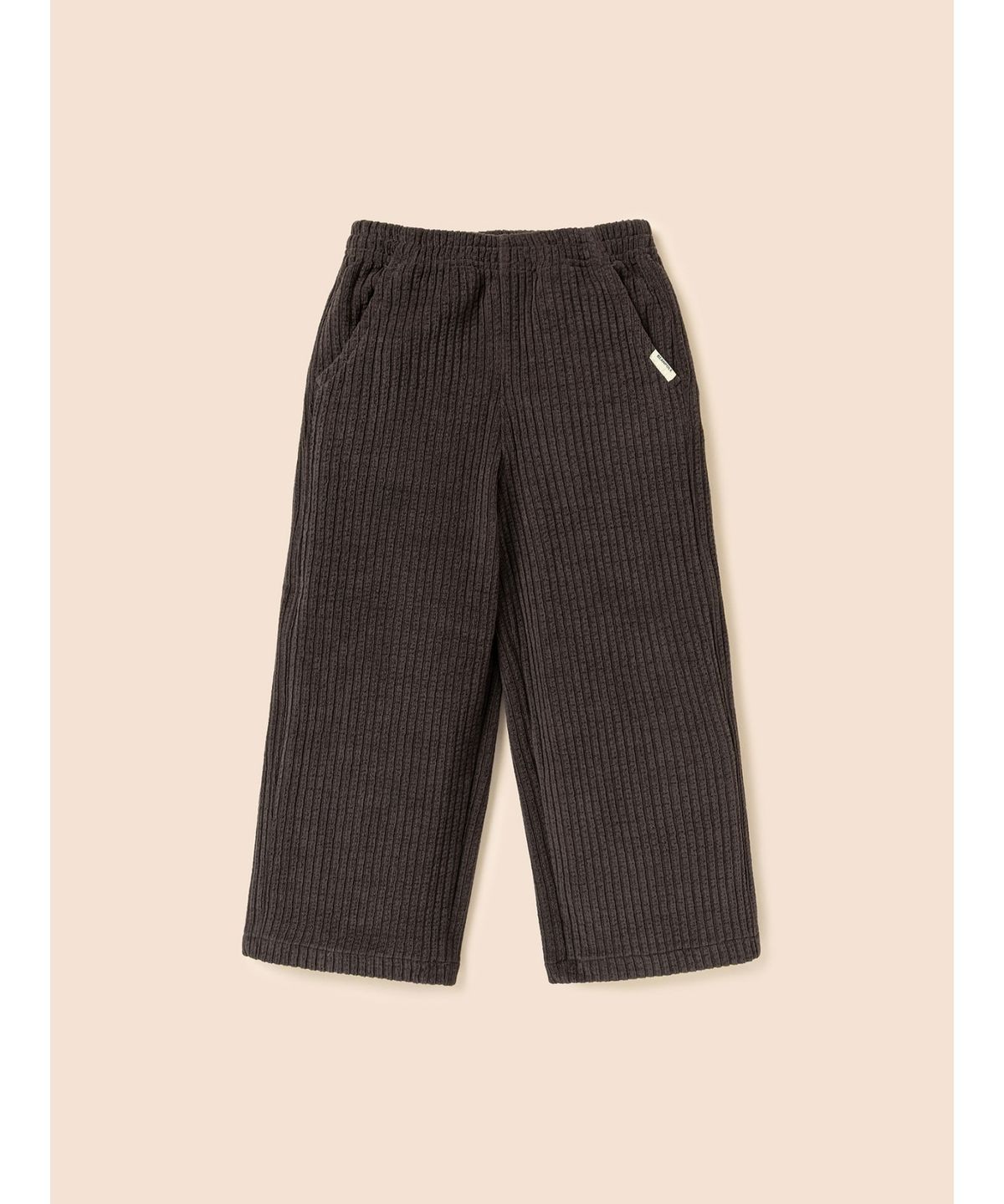 빈폴 키즈(BEANPOLE KIDS) 여아 소프트 골지 세미 와이드 팬츠  브라운 (BI6821G03D)