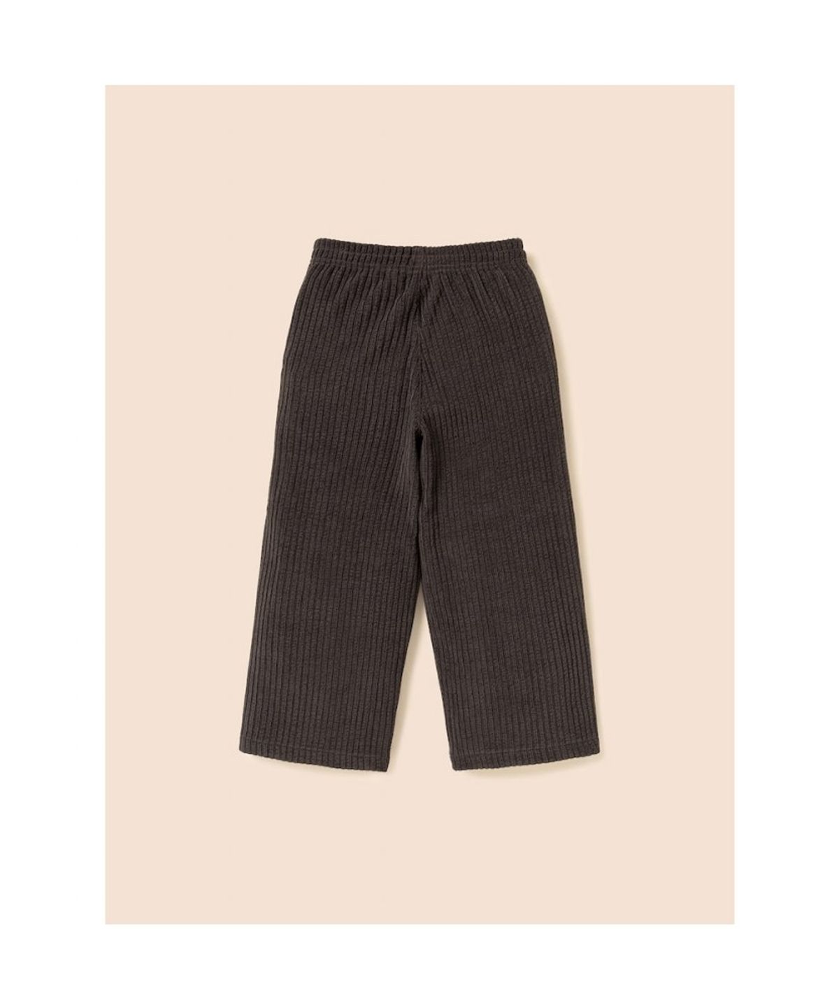 빈폴 키즈(BEANPOLE KIDS) 여아 소프트 골지 세미 와이드 팬츠  브라운 (BI6821G03D)