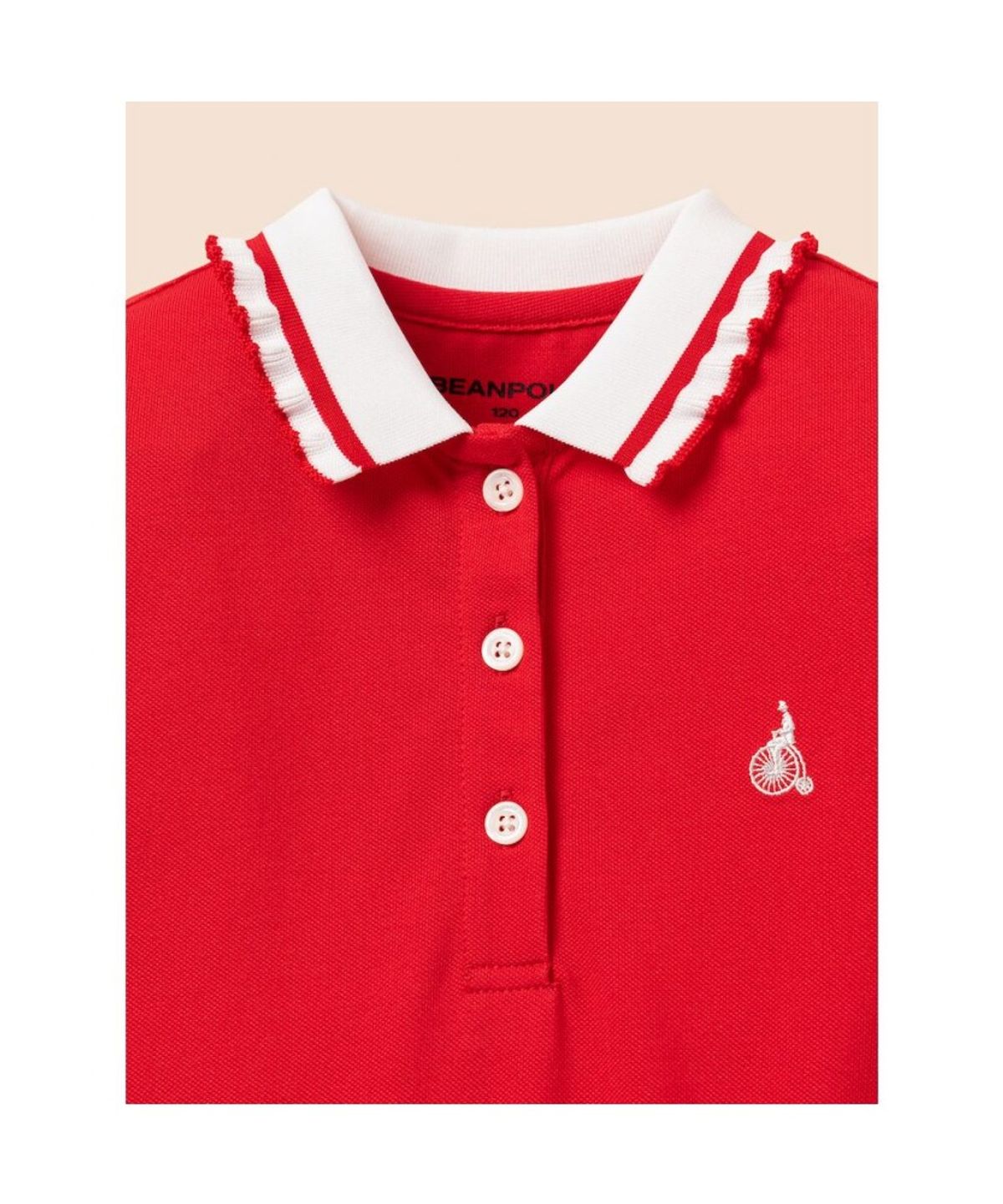 빈폴 키즈(BEANPOLE KIDS) [Essential] 신학기 피케 원피스  레드 (BI6871GE16)