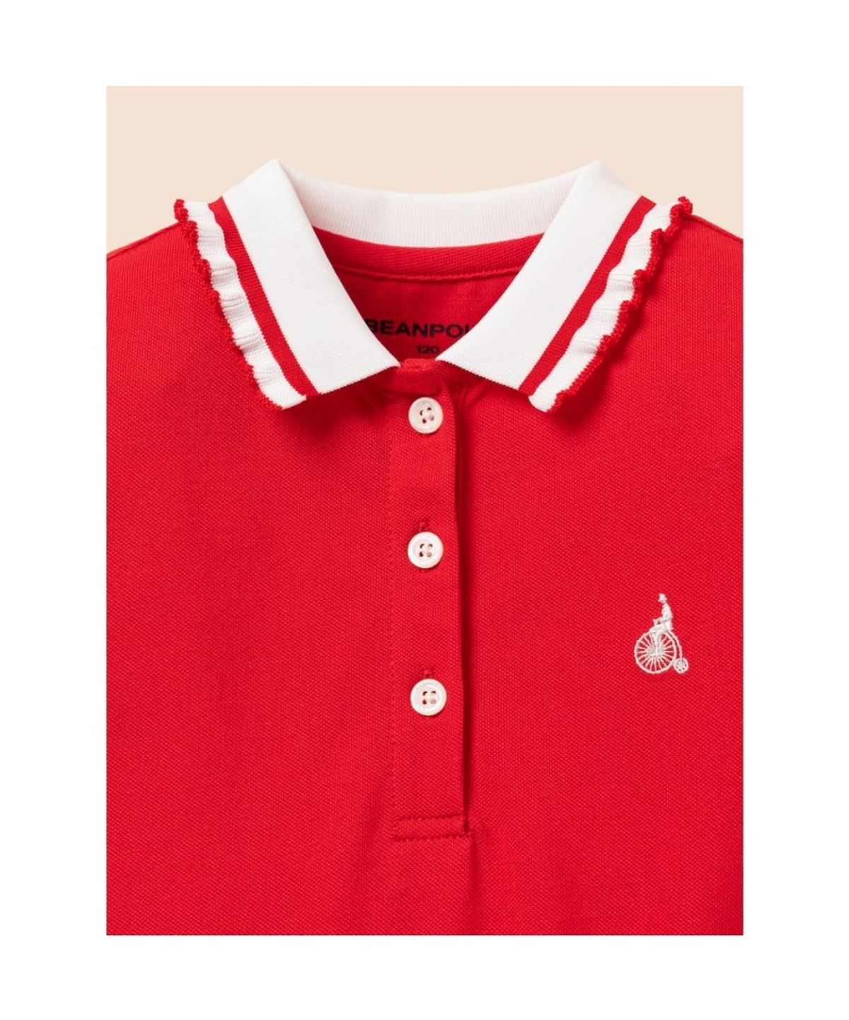 빈폴 키즈(BEANPOLE KIDS) [Essential] 신학기 피케 원피스  레드 (BI6871GE16)