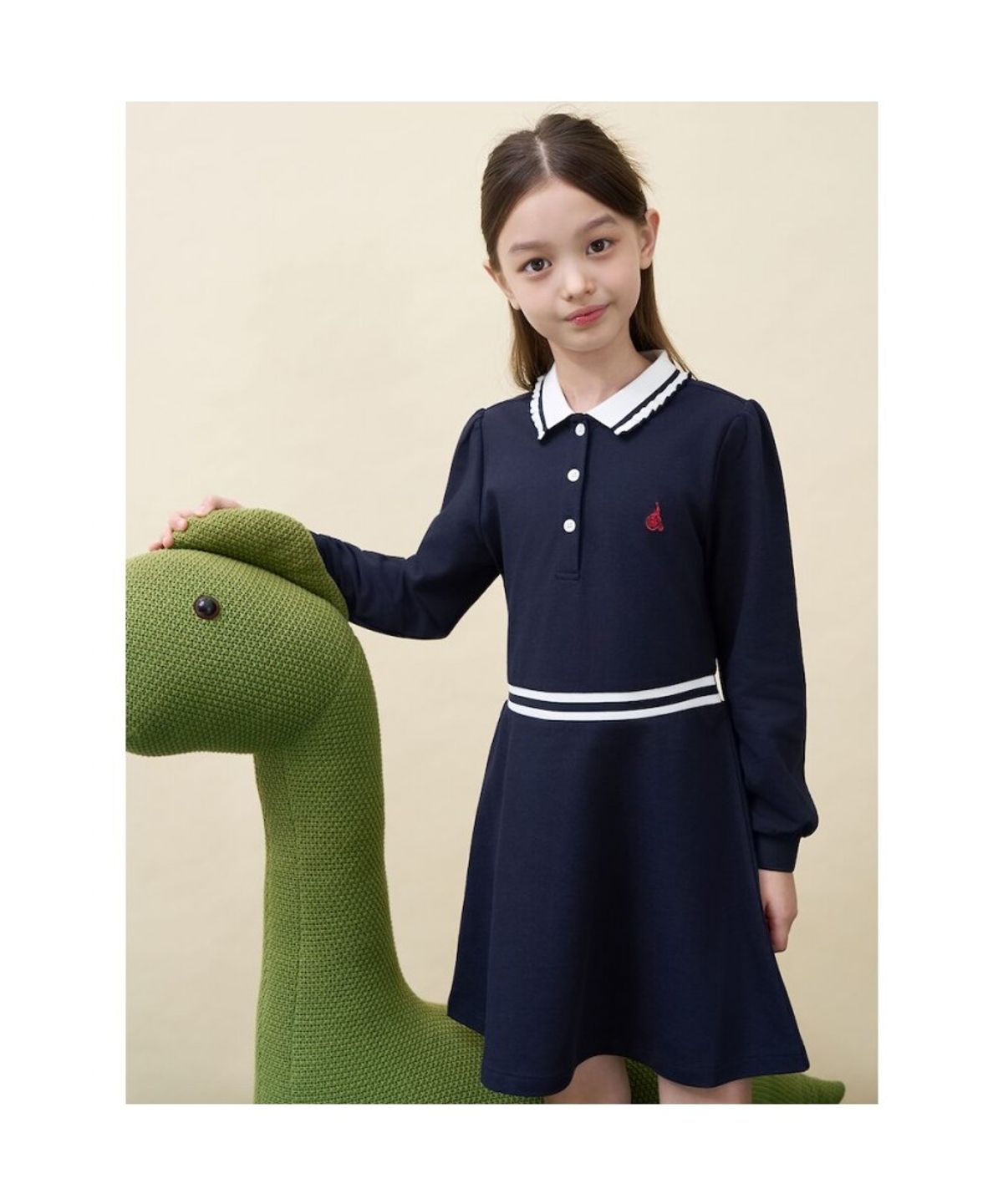 빈폴 키즈(BEANPOLE KIDS) [Essential] 신학기 피케 원피스  네이비 (BI6871GE1R)