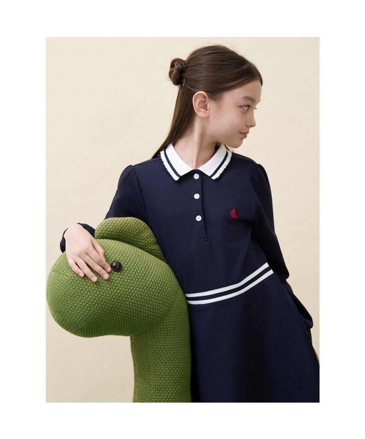 빈폴 키즈(BEANPOLE KIDS) [Essential] 신학기 피케 원피스  네이비 (BI6871GE1R)