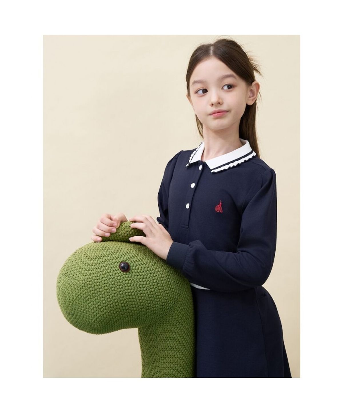 빈폴 키즈(BEANPOLE KIDS) [Essential] 신학기 피케 원피스  네이비 (BI6871GE1R)