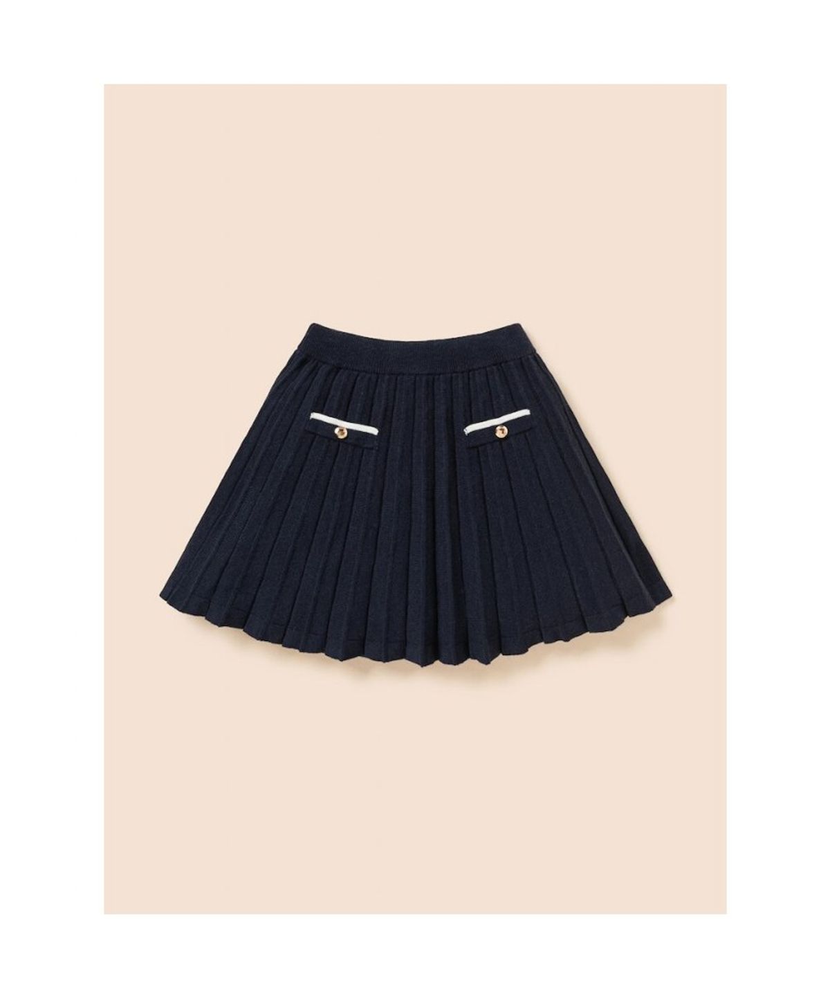 빈폴 키즈(BEANPOLE KIDS) 클래식 니트 플리츠 스커트  네이비 (BI6827G02R)