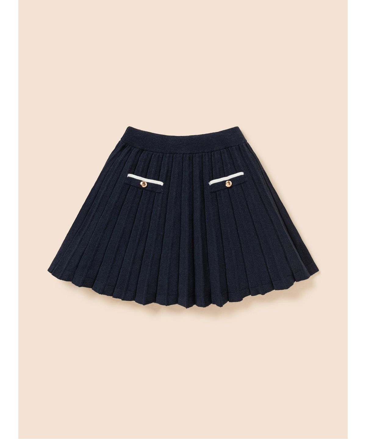 빈폴 키즈(BEANPOLE KIDS) 클래식 니트 플리츠 스커트  네이비 (BI6827G02R)