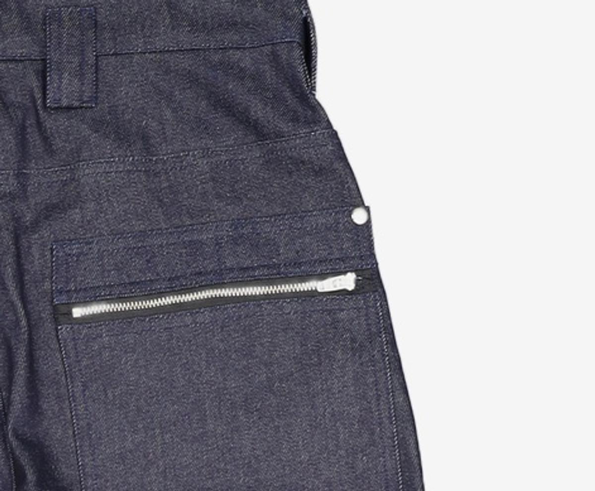 이에이(IEY) NU-MAC CARPENTER PANTS Dark Blue Camo M