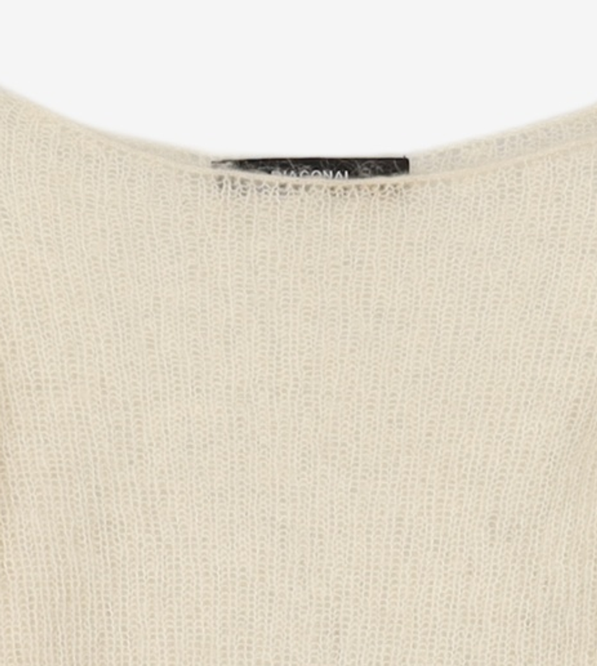 다이애그널(DIAGONAL) FURRY KNIT TOP (ivory) S