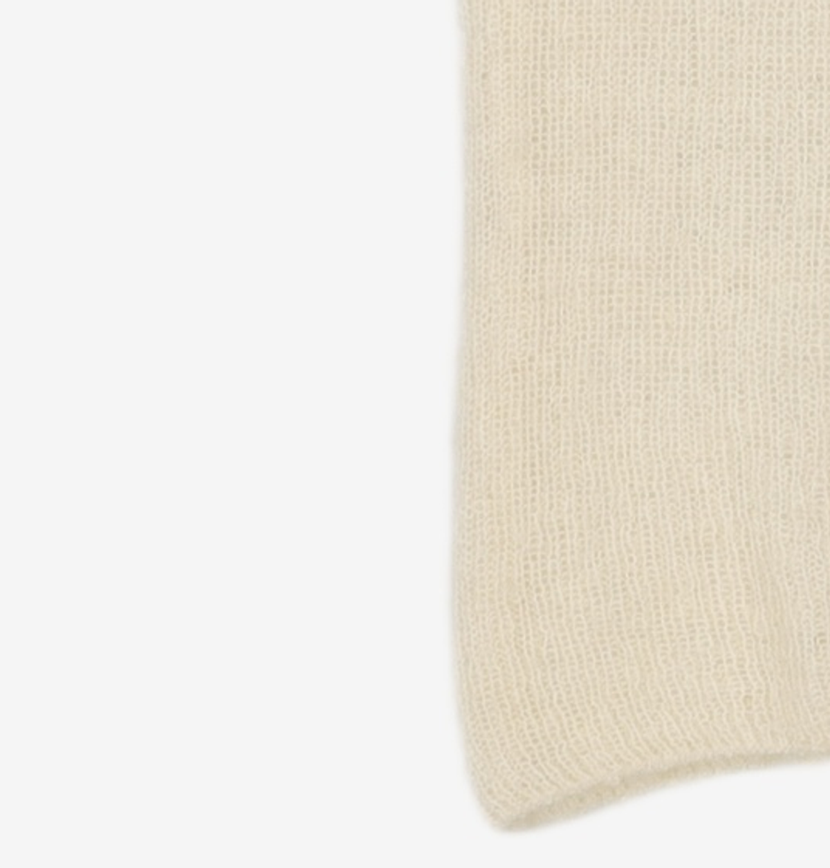 다이애그널(DIAGONAL) FURRY KNIT TOP (ivory) S