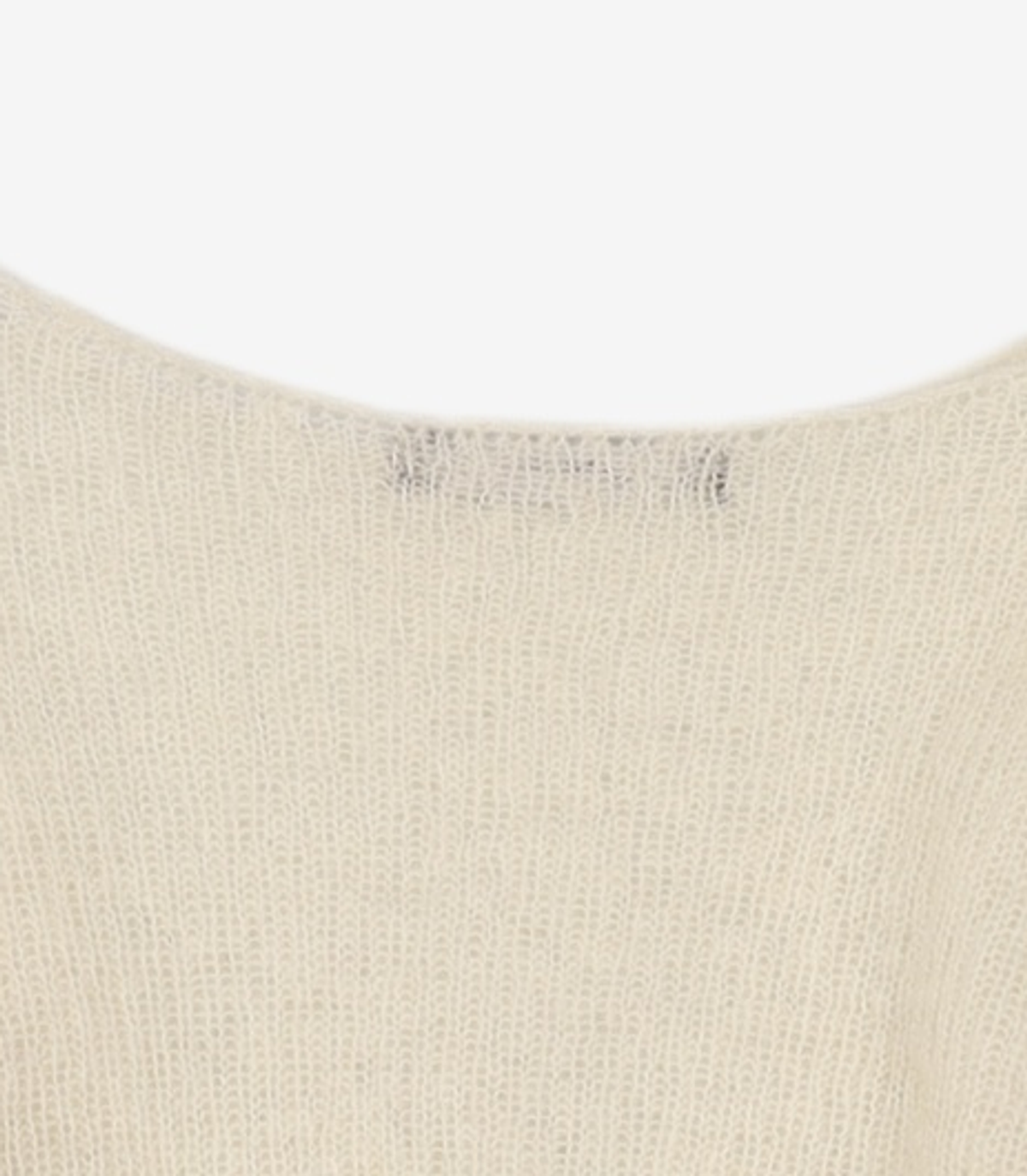 다이애그널(DIAGONAL) FURRY KNIT TOP (ivory) S