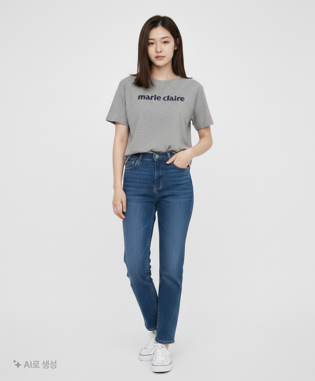 마리끌레르(MARIE CLAIRE) 반소매 티셔츠 85/88/155