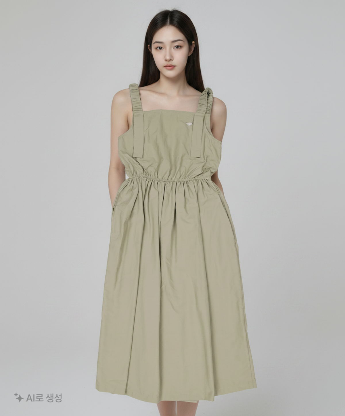 델리센트(DELICCENT) 어텀 투 포켓 원피스 [LIGHT KHAKI] FREE