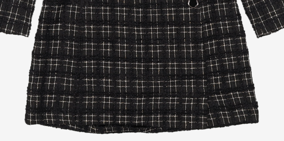 미쏘(MIXXO) 트위드 랩디테일원피스 MIWOWC111G S