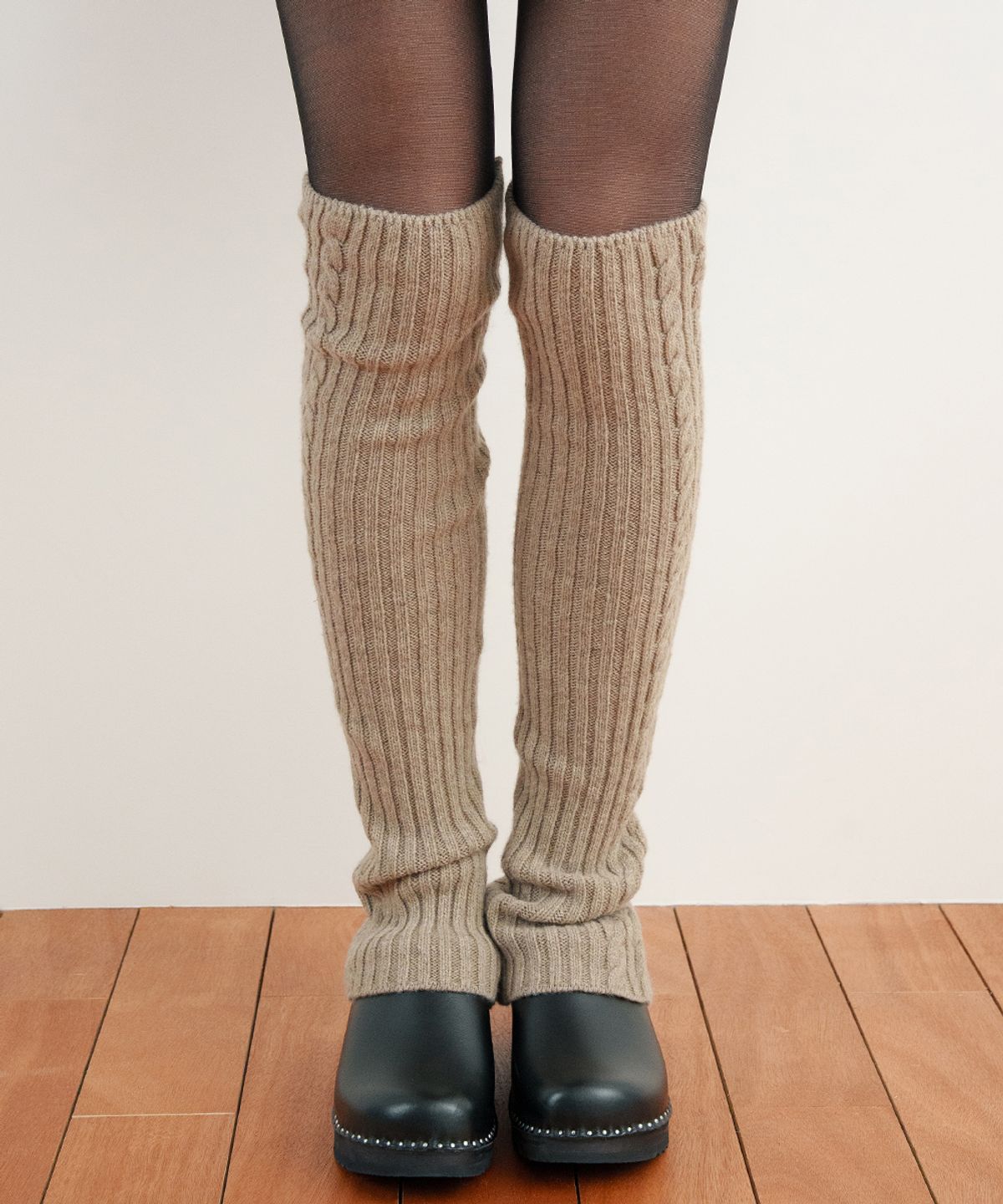 시눈(SINOON) Cable Knit Warmer (Oatmeal)