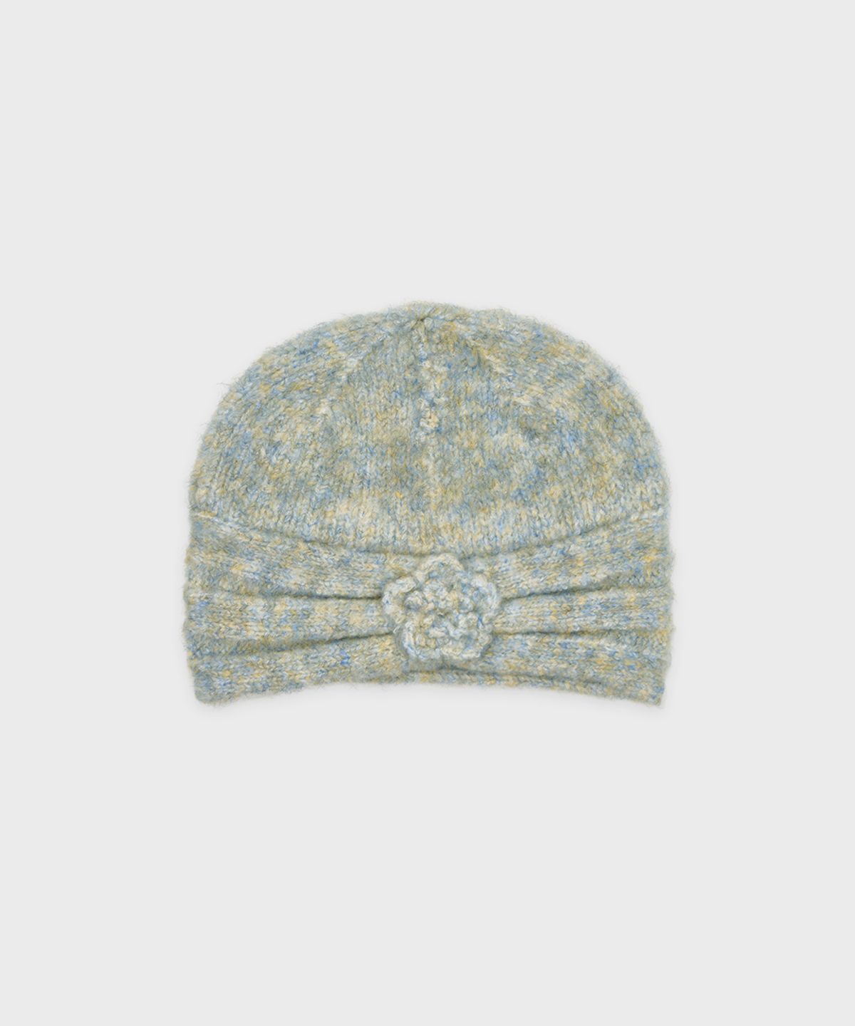 시눈(SINOON) Flower Shirring Beanie (Light Blue)